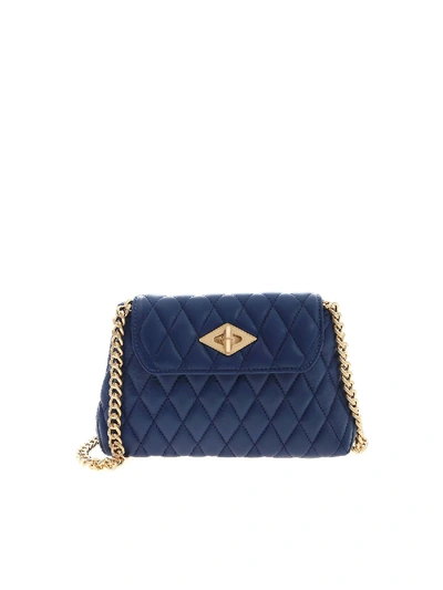 Shop Ballantyne Diamond Quilted Bag In Blue