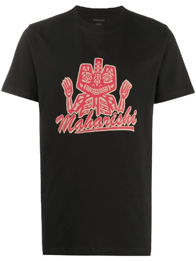 Shop Maharishi Mahastore T-shirt In Black