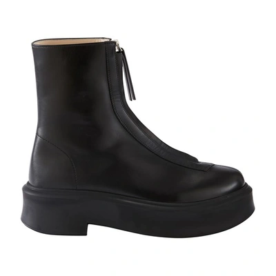 Shop The Row Zip Ankle Boots In Black