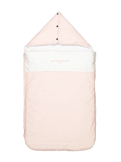Shop Givenchy Kids Baby Sleeping Bag For Girls In Rose