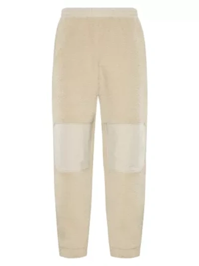 Shop Moncler Genius 2 Moncler 1952 Fleece Joggers In Stone