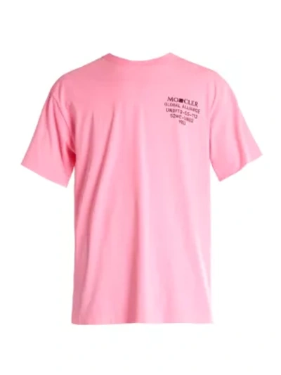 Shop Moncler Genius Men's 2 Moncler 1952 Maglia T-shirt In Pink Multi