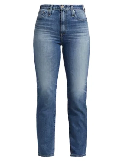 Shop Ag Alexxis High-rise Straight Jeans In 19 Years Frutition