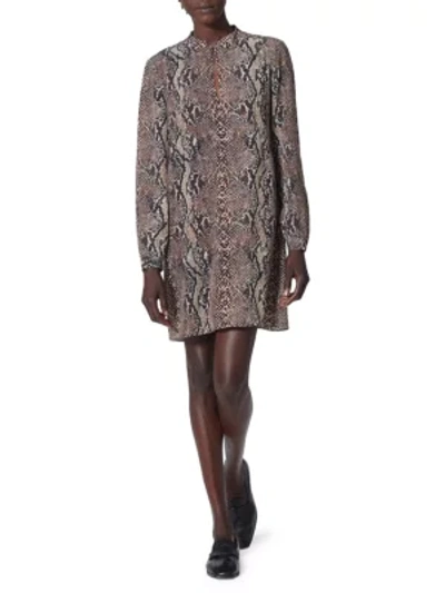 Shop Joie Briona Silk Shift Dress In Natural