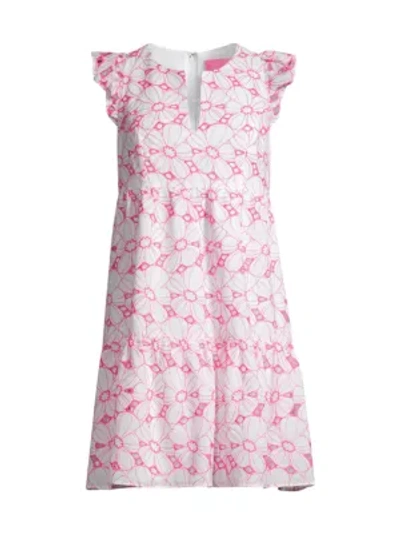 Shop Lilly Pulitzer Keila Floral Mini Dress In Bright Raspberry