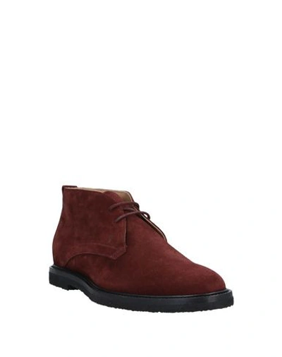 Tod's Ankle Boots In Red
