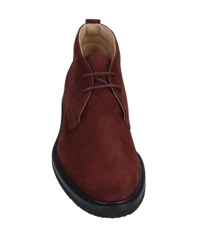Tod's Ankle Boots In Red