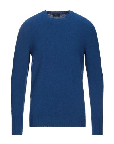 Shop Drumohr Sweaters In Bright Blue