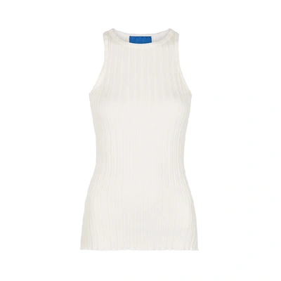 Shop Simon Miller Troost White Ribbed Jersey Tank