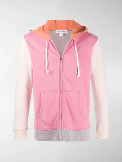 Shop Comme Des Garçons Shirt Colour-block Hoodie In Pink