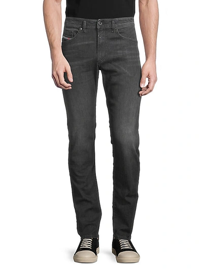 Shop Diesel Men's Thommer Slim-fit Skinny Jeans In Black