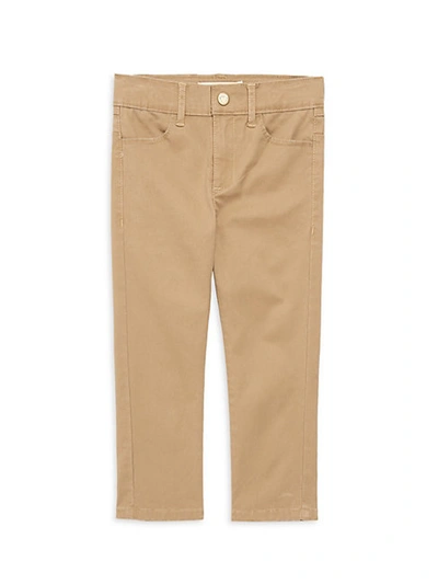 Shop Appaman Little Boy's & Boy's Skinny Twill Pants In Dark Khaki