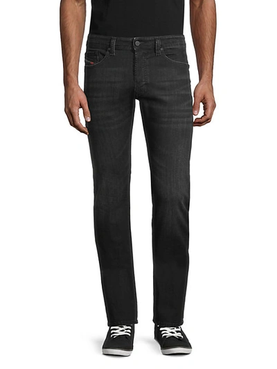 Shop Diesel Men's Safado Regular-fit Slim-straight Jeans In Black