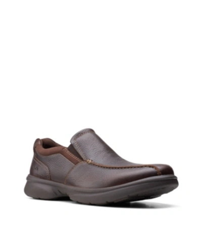 Shop Clarks Men's Bradley Step Slip-on In Brown Tumbled Leather