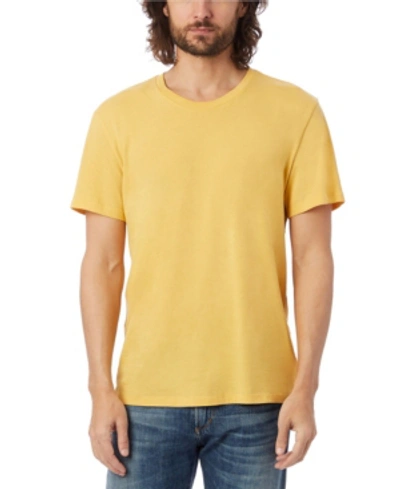 Shop Alternative Apparel Men's Crew T-shirt In Yellow