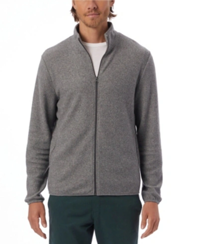 Shop Alternative Apparel Men's Eco Teddy Full-zip Fleece Jacket In Eco-gray