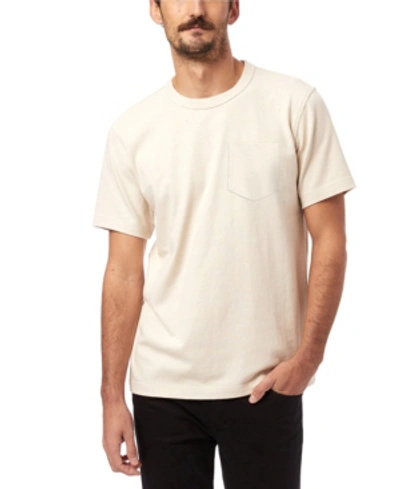 Shop Alternative Apparel Men's Heavyweight Pocket T-shirt In Ecru