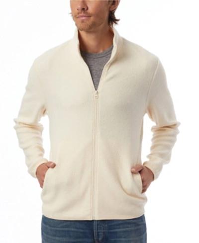 Shop Alternative Apparel Men's Eco Teddy Full-zip Fleece Jacket In Eco Canvas
