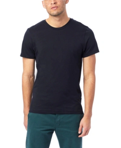 Alternative Apparel Men's Eco Jersey Shirttail T-shirt In True Black