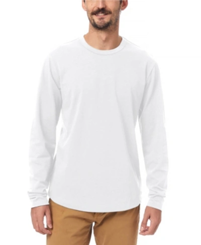 Shop Alternative Apparel Men's Hemp-blend Long Sleeve T-shirt In White