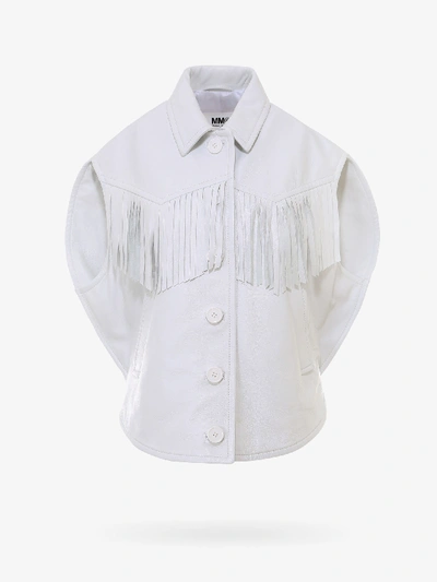 Shop Mm6 Maison Margiela Shirt In White