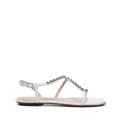 Shop Schutz Janda Flat Sandal In White