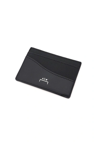 Shop A-cold-wall* Leather Card Holder In Black