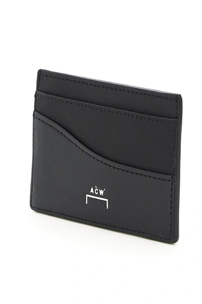 Shop A-cold-wall* Leather Card Holder In Black