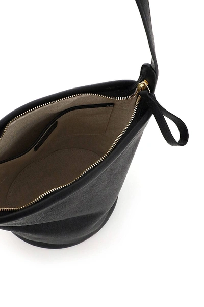 Shop Mansur Gavriel Bucket Bag With Zip In Black