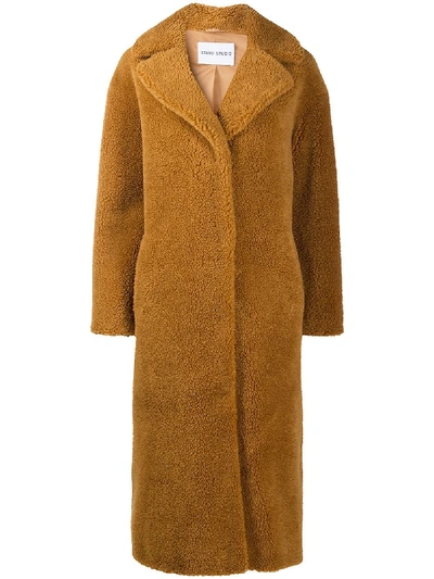 Shop Stand Studio Camille Long Coat In Brown