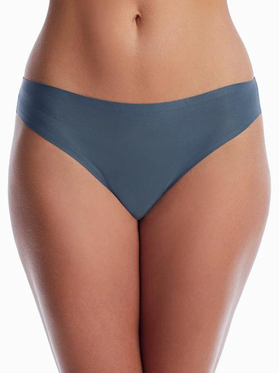 Shop Chantelle Soft Stretch Thong In Storm Cloud