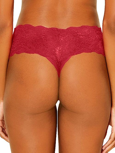 Shop Cosabella Never Say Never Comfie Cutie Thong In Deep Ruby