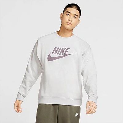 Shop Nike Men's Sportswear Essential Crewneck Sweatshirt In Pure