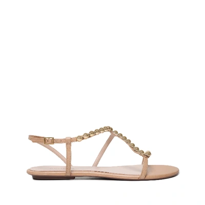 Shop Schutz Janda Flat Sandal In Honey Beige