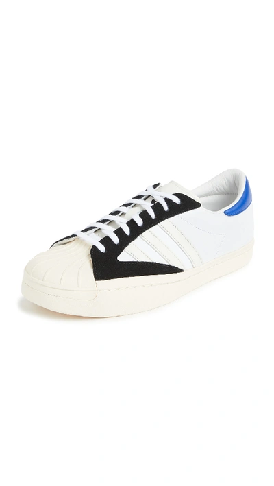 Shop Y-3 Yohji Star Sneakers In White/blue