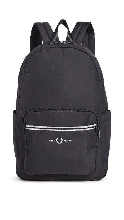Shop Fred Perry Sports Twill Backpack In Black