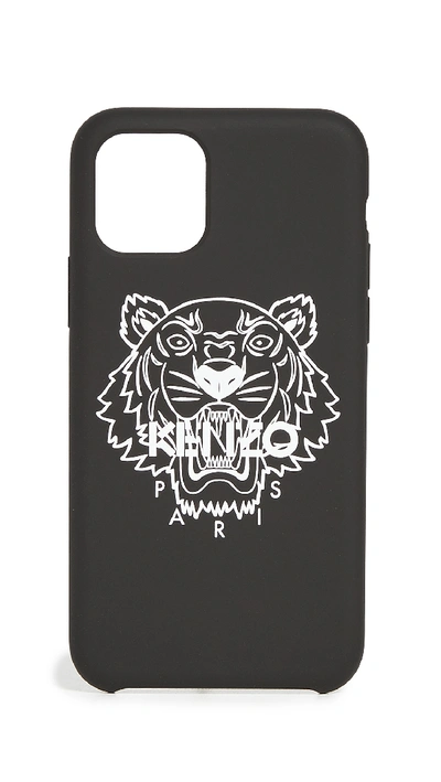 Shop Kenzo Iphone 11 Pro Silver Tiger Case In Black