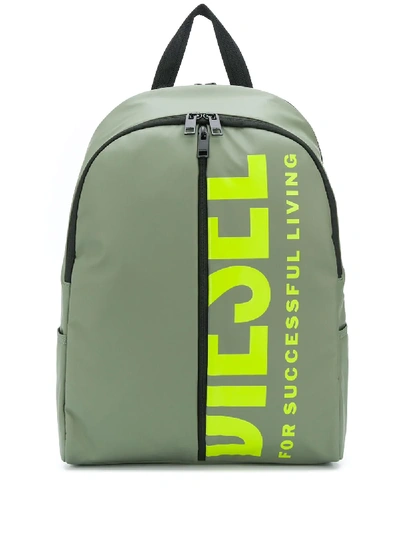 Shop Diesel Bold Black Iii Backpack In Green