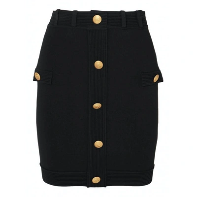 Pre-owned Pierre Balmain Mini Skirt In Black