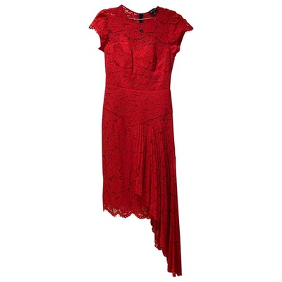 Pre-owned Milly Red Lace Dress