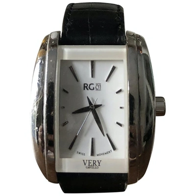 Pre-owned Gavello Black Steel Watch