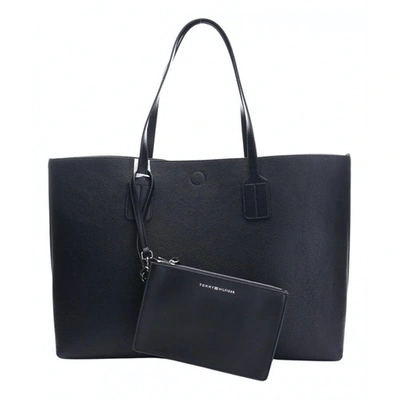 Pre-owned Tommy Hilfiger Black Leather Handbag