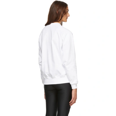 Shop Versace White Vintage Medusa College Sweatshirt In A2048 Bianc