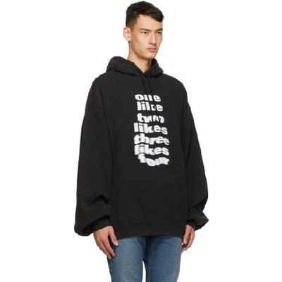 Shop Balenciaga Black Bomber Hoodie In 1070black/