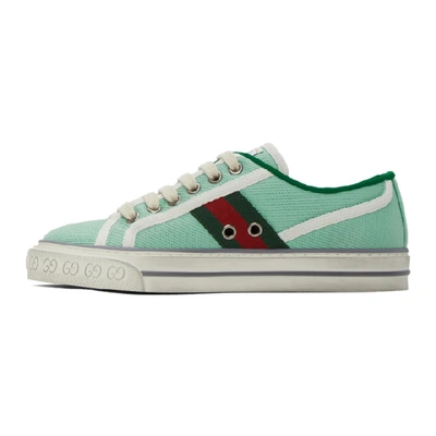 Shop Gucci Green  Tennis 1977 Sneakers In 3963 Waterg