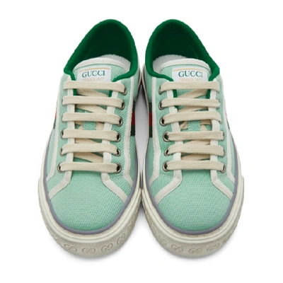 Shop Gucci Green  Tennis 1977 Sneakers In 3963 Waterg