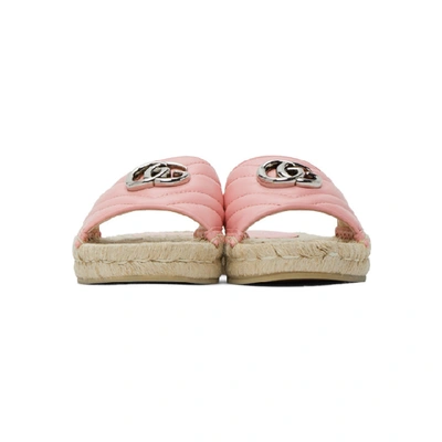 Shop Gucci Pink Charlotte Espadrille Sandals In 5815 Wildro