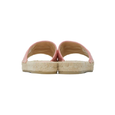 Shop Gucci Pink Charlotte Espadrille Sandals In 5815 Wildro