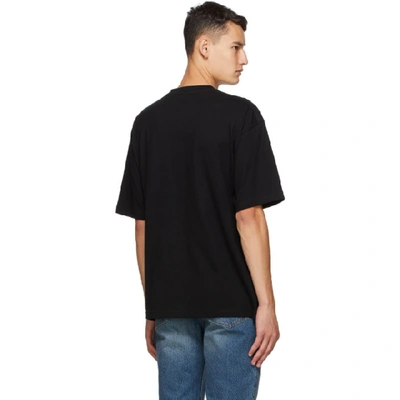 Shop Balenciaga Black Sponsor Logo T-shirt In 1034 Blkwht