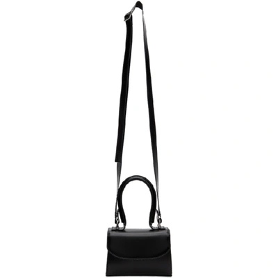 Shop Junya Watanabe Black Leather Small Top Handle Bag In 1 Black